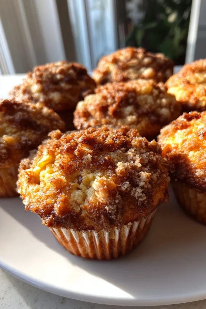 gluten free apple streusel muffins