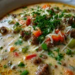 gluten free cheeseburger soup