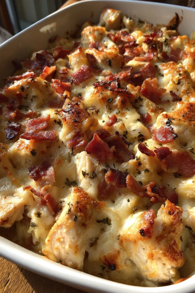 gluten free chicken bacon casserole