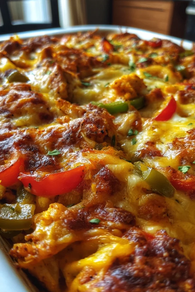 gluten free chicken fajita casserole