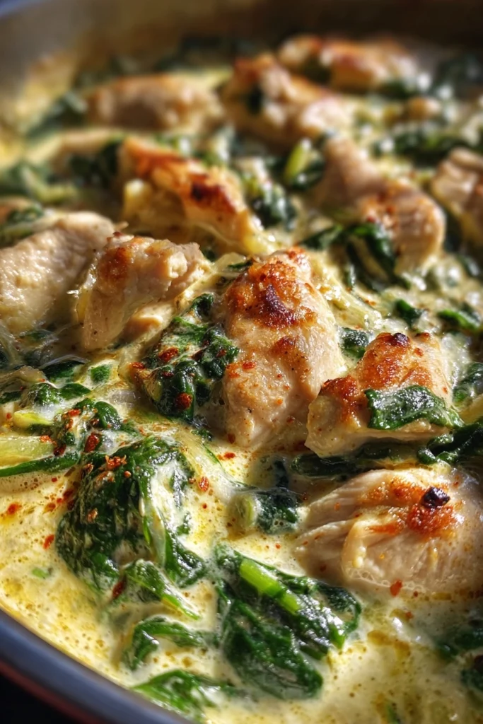 gluten free chicken spinach casserole