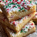 gluten free christmas sugar cookie bars