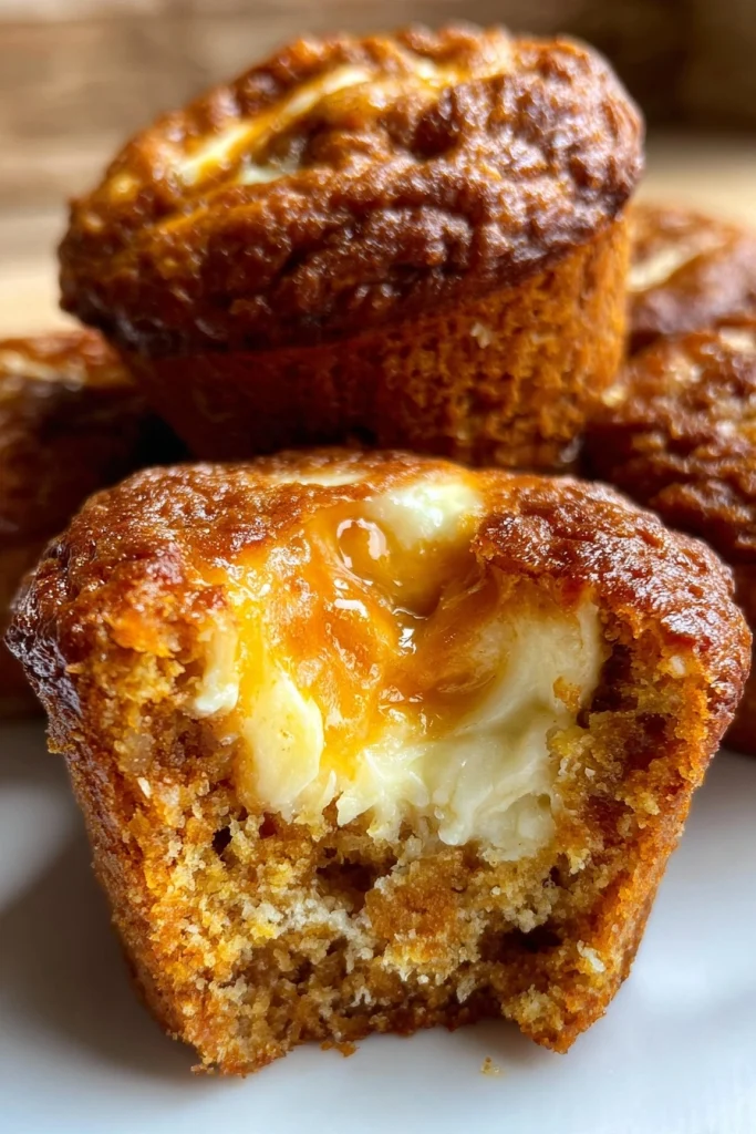 gluten free pumpkin cream cheese muffins