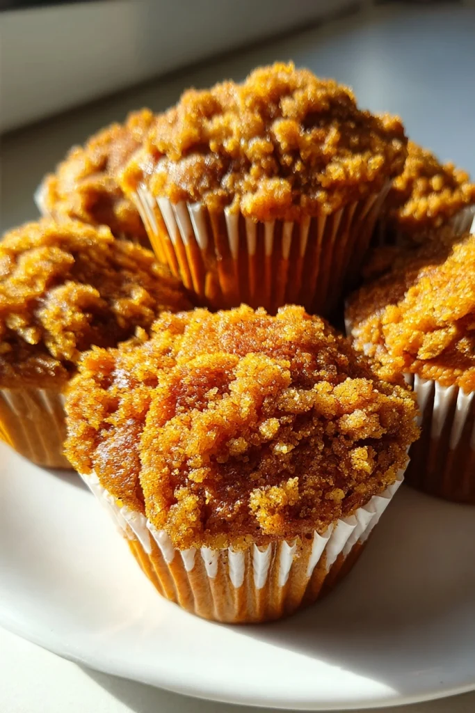 gluten free pumpkin streusel muffins