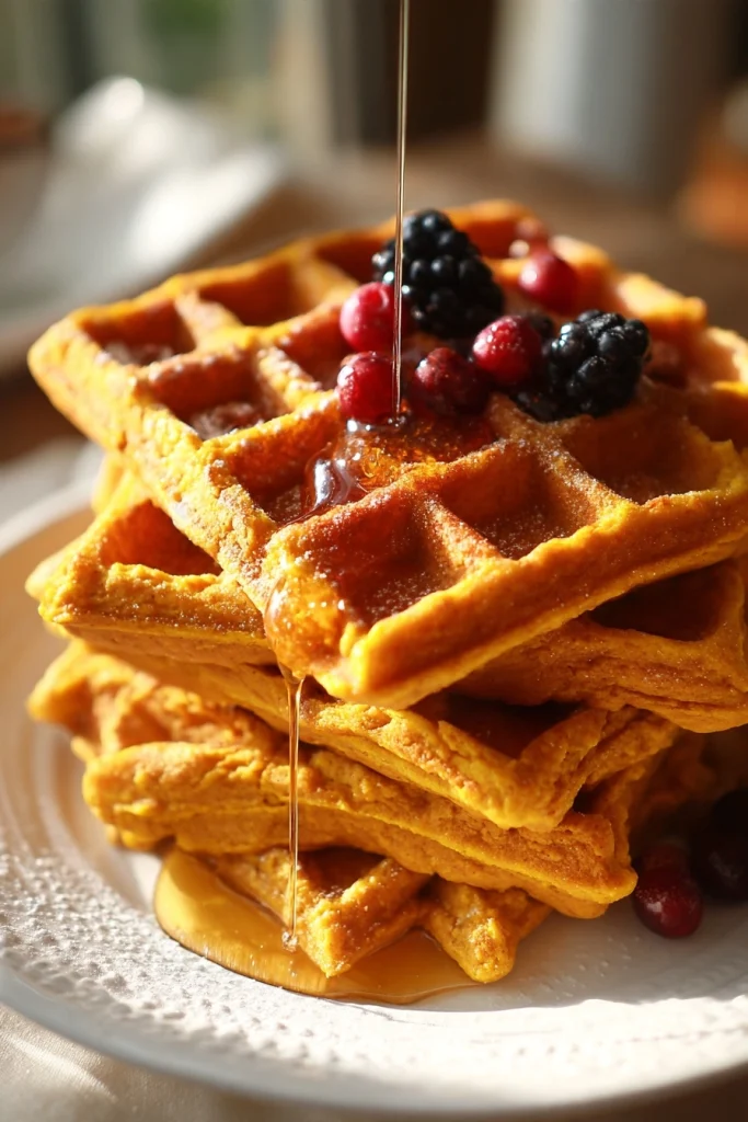 gluten free pumpkin waffles