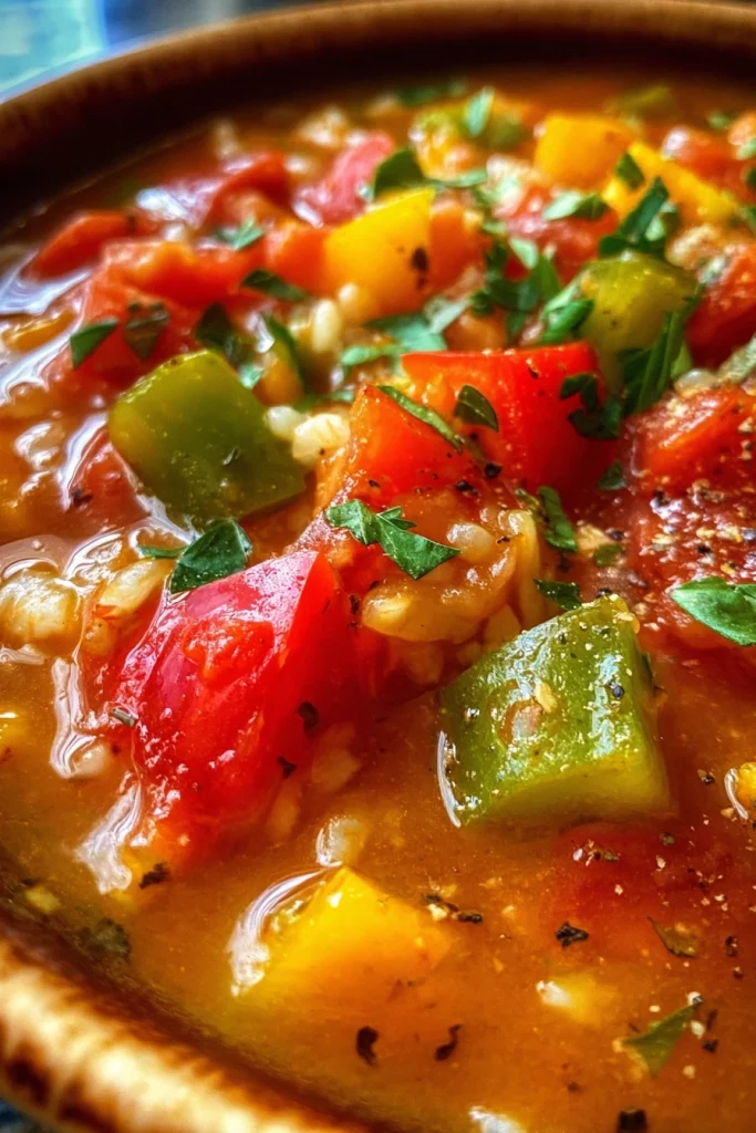 gluten free stuffed pepper soup