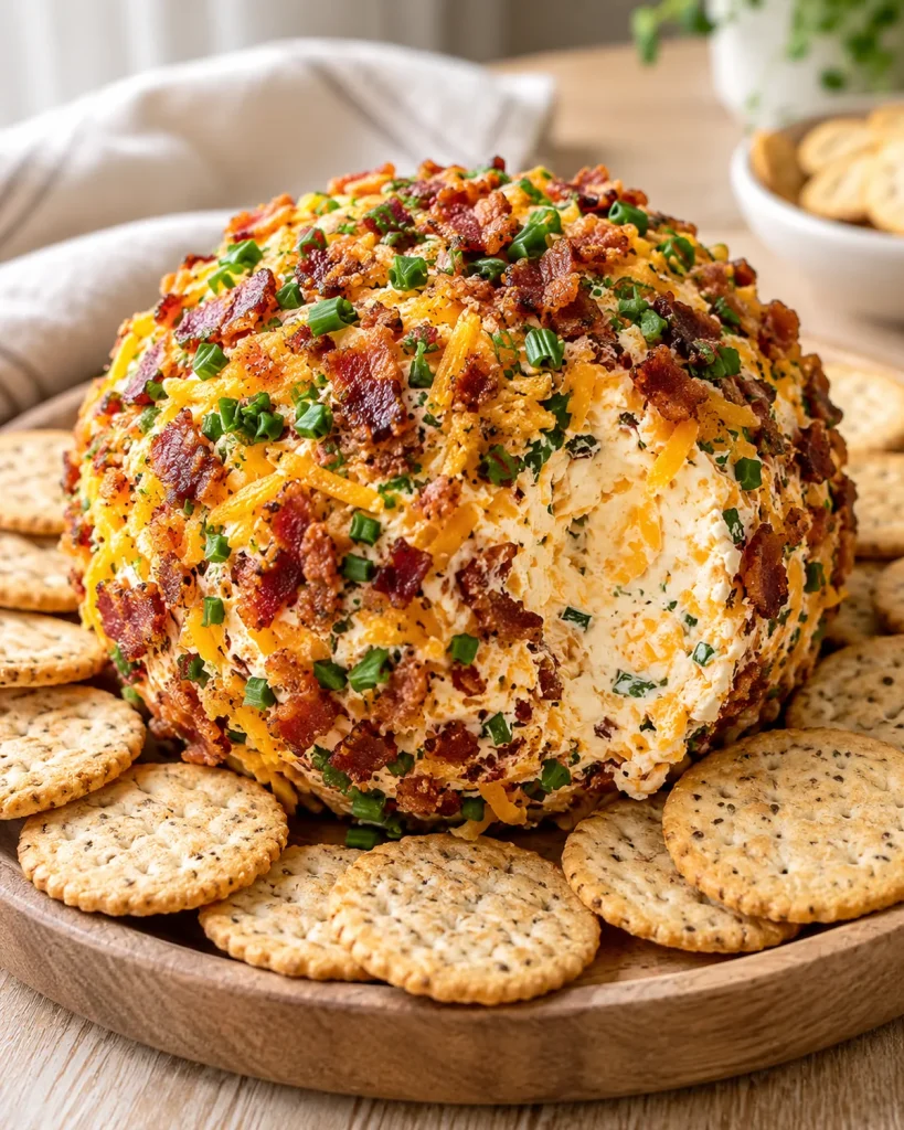 Gluten Free Bacon Cheddar Cheese Ball