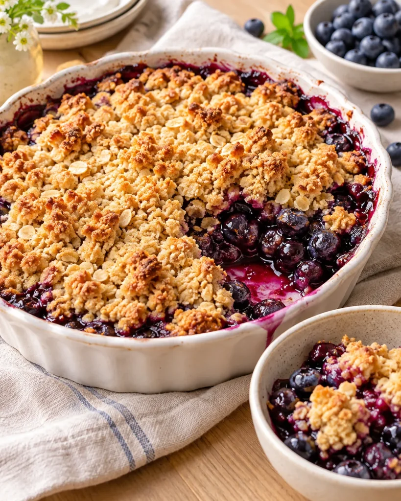 Gluten Free Blueberry Crumble