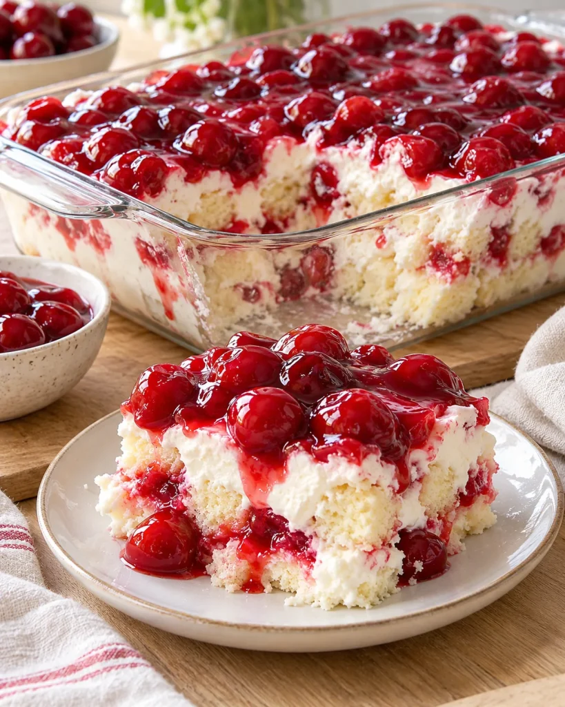 Gluten Free Cherries in the Snow Dessert