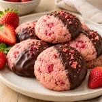 Gluten Free Chocolate Covered Strawberry Cookies