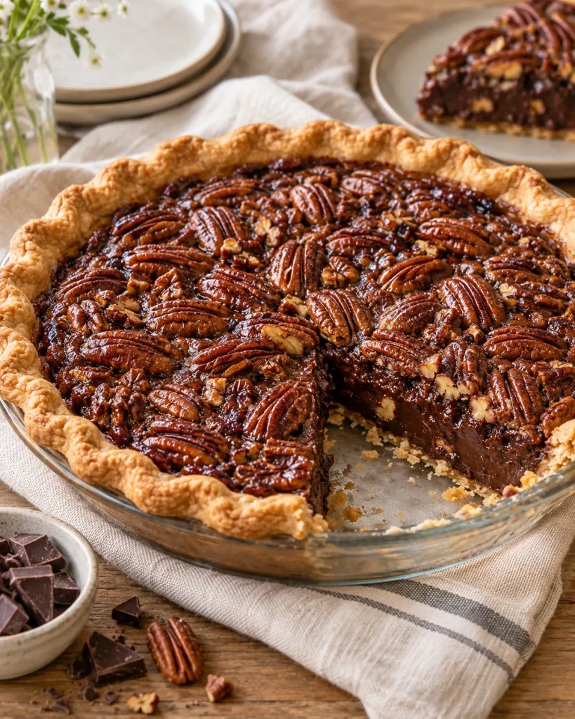 Gluten Free Chocolate Pecan Pie