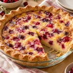 Gluten Free Cranberry Custard Pie