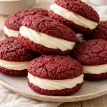 Gluten Free Red Velvet Sandwich Cookies