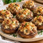 Gluten Free Sausage Stuffed Mushrooms