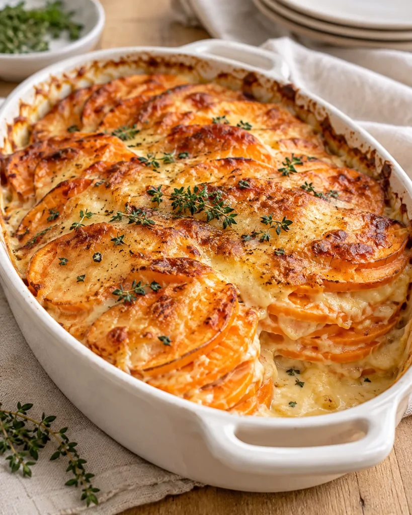Gluten Free Sweet Potato Gratin